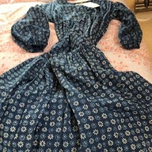 Christy Dawn Blue Floral Maxi Dress